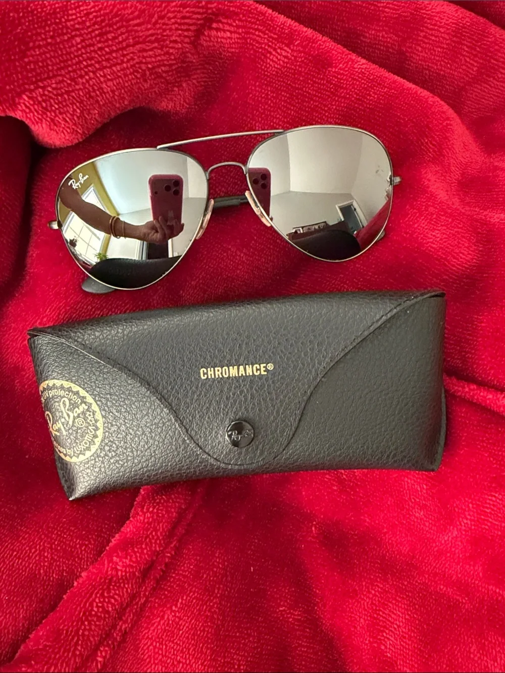 Ray-Ban RB 3558 Aviator Sunglasses with Case (new) - Picture 1 of 7